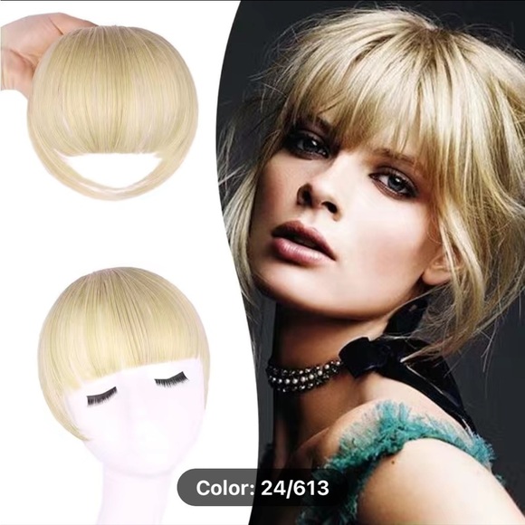 Clip in Wispy Bangs Light blonde New in Package - Picture 1 of 3